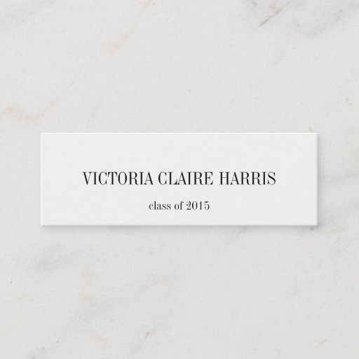 Customizable High academic graduation insert class of name card business cards