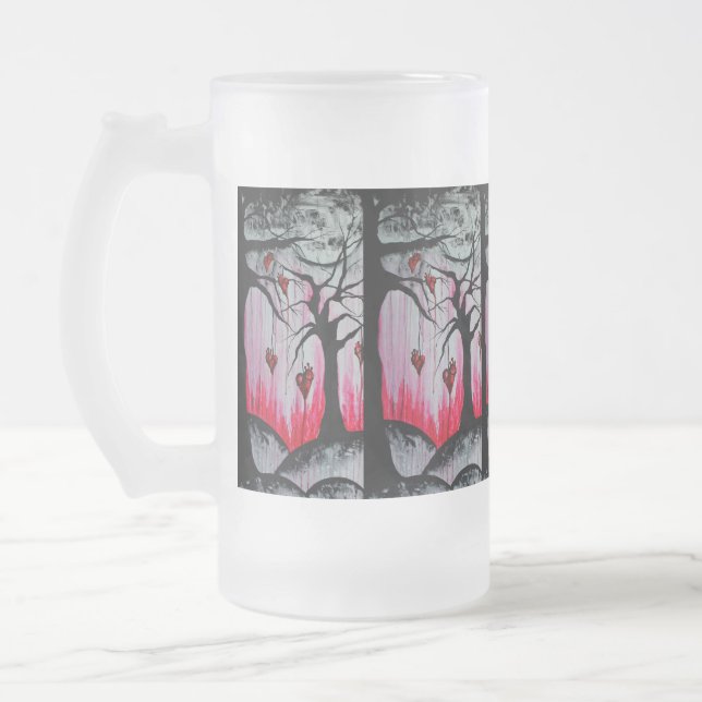 High and Dry Heart Trees Orig Art 16oz Beer Mug (Left)