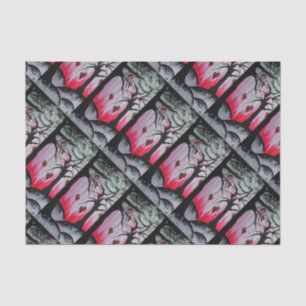 High and Dry Hearts Trees Goth Hearts Fantasy Art Tissue Paper