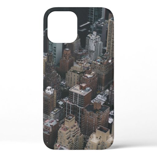 HIGH-ANGLE PHOTOGRAPHY OF CITY BUILDING S iPhone 12 CASE