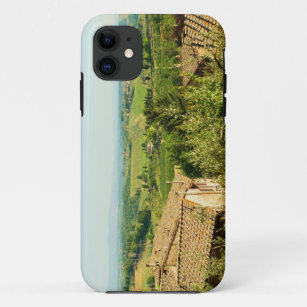 High angle view of houses with vineyard in the iPhone 11 case