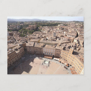 High Angle View of Townscape, Siena, Italy Postcard