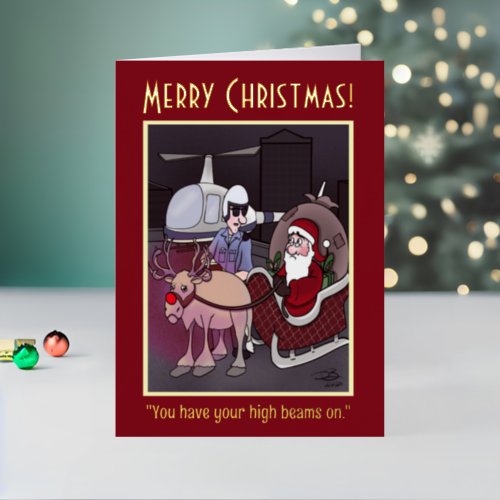 High Beams Foil Holiday Greeting Card