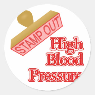 High Blood Pressure Classic Round Sticker