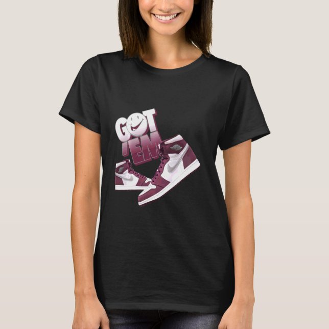 High Bordeaux 11s Tees To Match Sneaker Match Tees (Front)