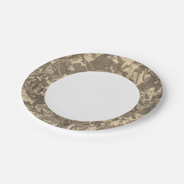 High Bridge and Virginia Paper Plates (Angled)