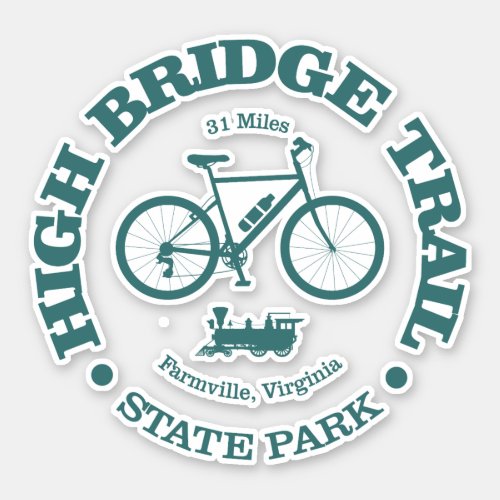 High Bridge Trail cycling Sticker