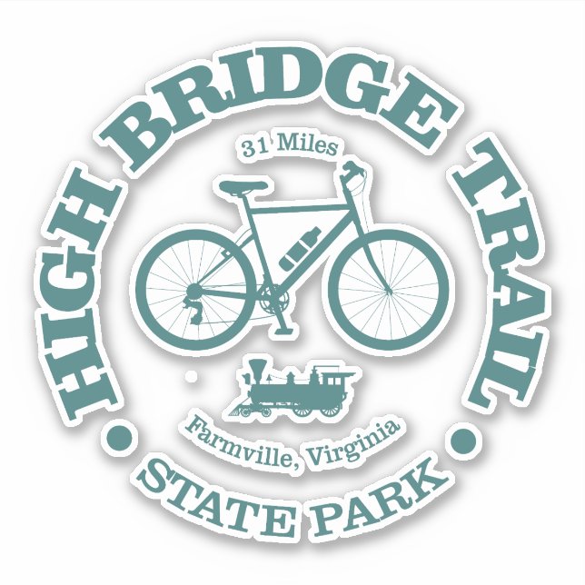High Bridge Trail (cycling) Sticker (Front)
