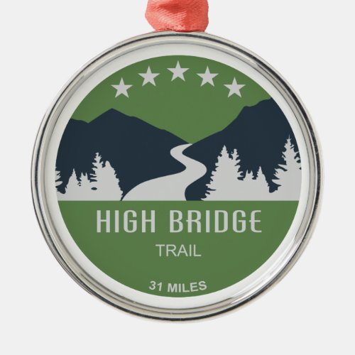 High Bridge Trail Metal Ornament
