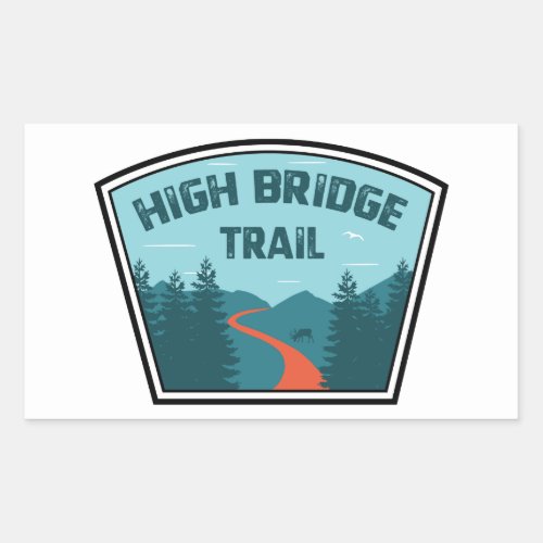 High Bridge Trail Rectangular Sticker