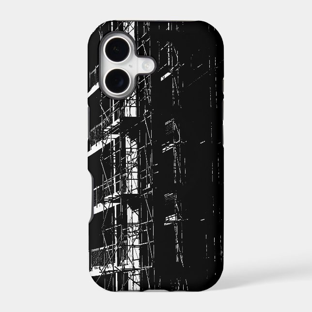 High Contrast Constuction Iphone Case (Back)