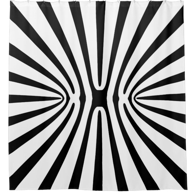High Contrast Fractal Abstract 140717 Shower Curtain (Front)