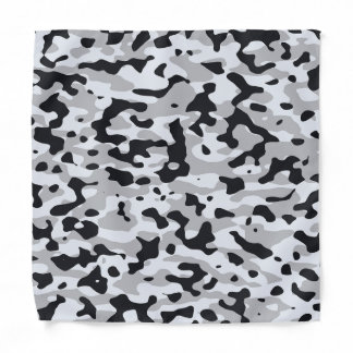 High contrast urban camouflage bandana