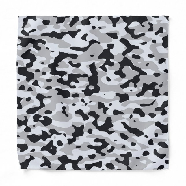 High contrast urban camouflage bandana (Front)