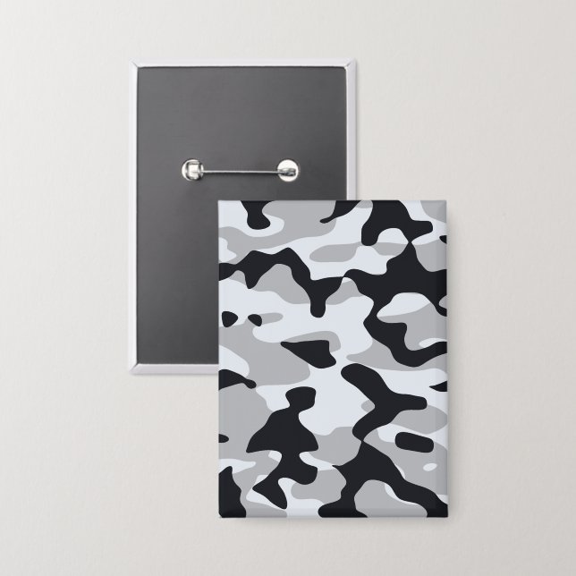 High contrast urban camouflage button (Front/Back)