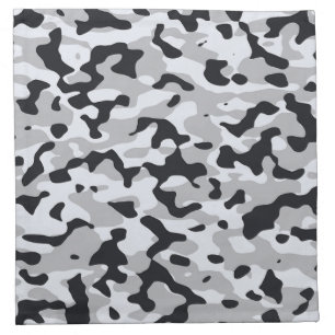 High contrast urban camouflage cloth napkin