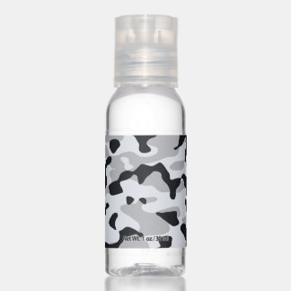 High contrast urban camouflage hand sanitizer