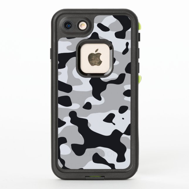 High contrast urban camouflage LifeProof iPhone case (Back)