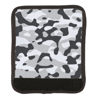 High contrast urban camouflage luggage handle wrap