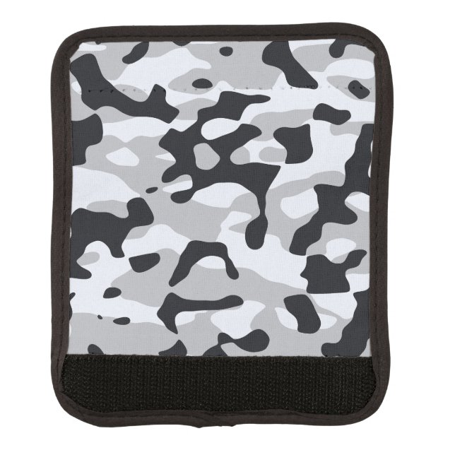 High contrast urban camouflage luggage handle wrap (Front)