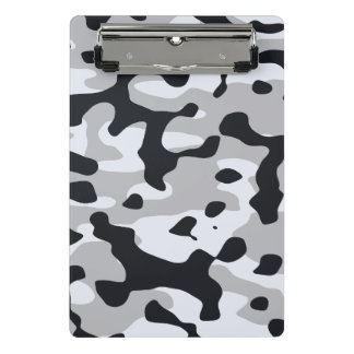 High contrast urban camouflage mini clipboard