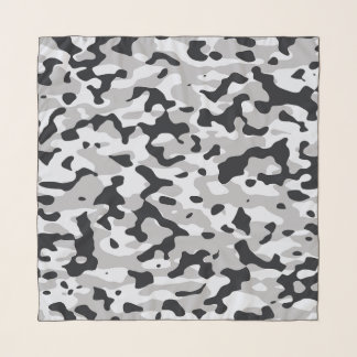 High contrast urban camouflage scarf