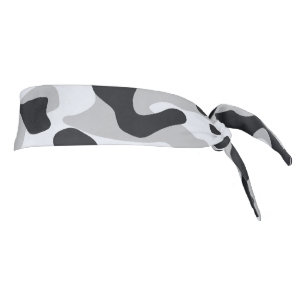 High contrast urban camouflage tie headband