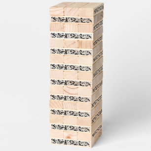 High contrast urban camouflage topple tower