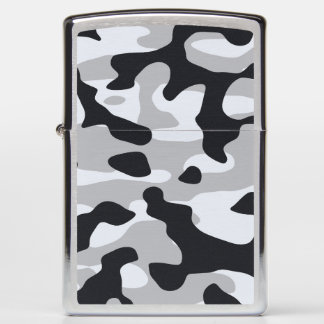 High contrast urban camouflage zippo lighter