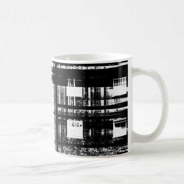 High contrast urban tower block coffee mug (Right)
