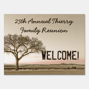 High Country Family Reunion Custom Welcome Sign