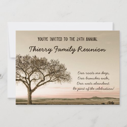 High Country Family Reunion Invitation
