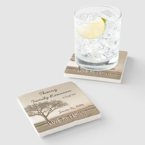 High Country Family Reunion Stone Coaster