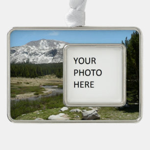High Country Mountain Stream I Christmas Ornament