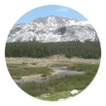 High Country Mountain Stream I Classic Round Sticker