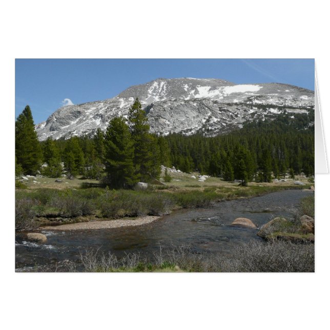 High Country Mountain Stream II at Yosemite Cards (Front Horizontal)