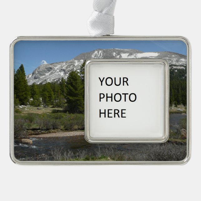 High Country Mountain Stream II at Yosemite Christmas Ornament (Front)