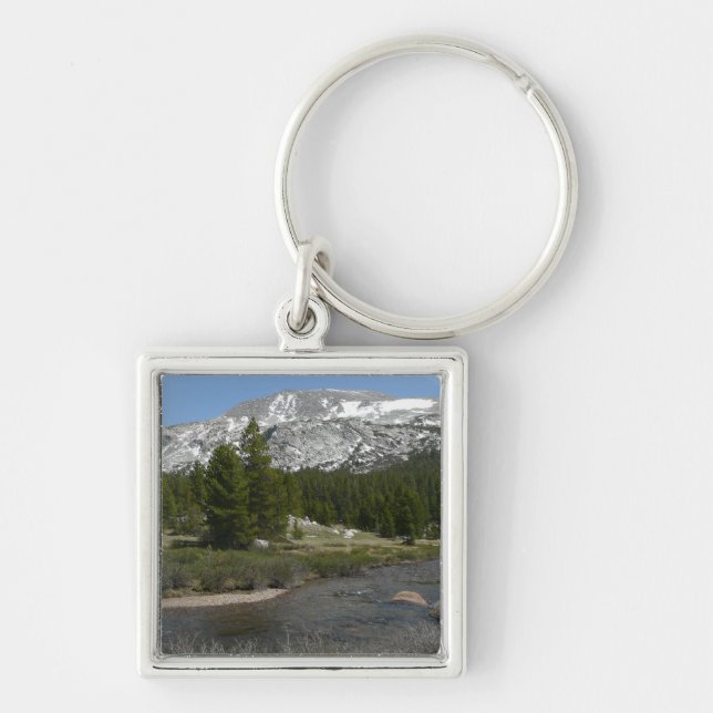 High Country Mountain Stream II at Yosemite Keychain (Front)