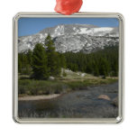 High Country Mountain Stream II at Yosemite Metal Ornament