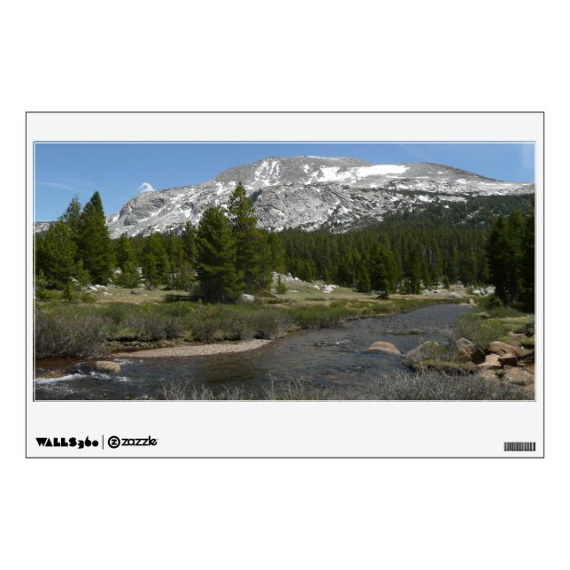 High Country Mountain Stream II at Yosemite Wall Sticker (Front)