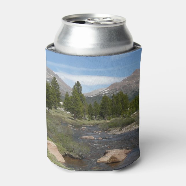 High Country Mountain Stream III at Yosemite Can Cooler (Can Front)