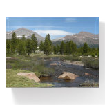 High Country Mountain Stream III at Yosemite Paperweight