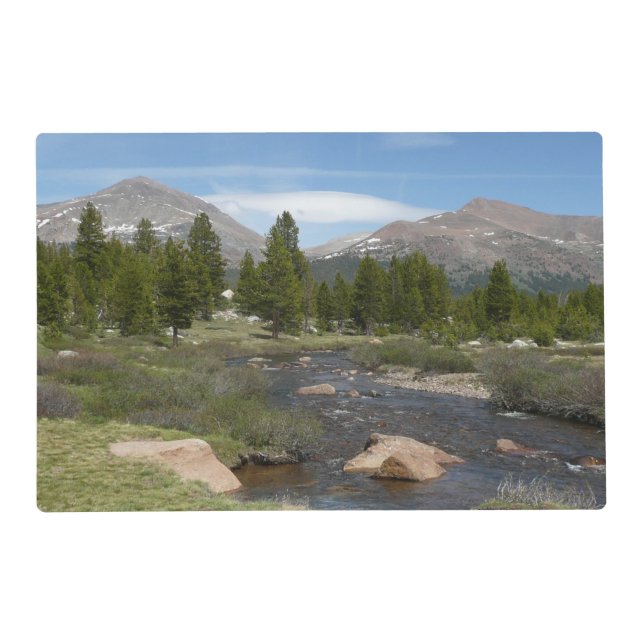 High Country Mountain Stream III at Yosemite Placemat (Front)