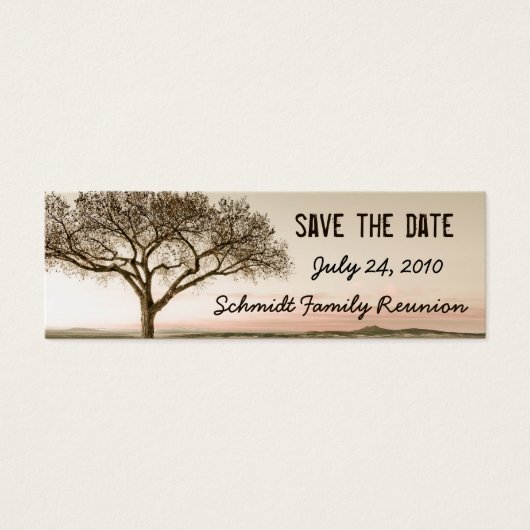 High Country Save the Date Bookmark Card (Front)