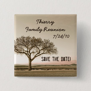 High Country Save the Date Custom Family Reunion Button