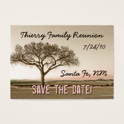 Customizable High Country Save the Date Mini Cards Business Cards