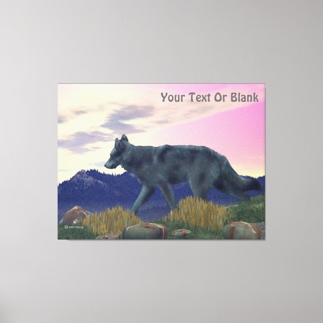 High Country Wolf Canvas Print (Front)