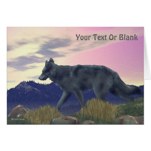High Country Wolf Cards (Front Horizontal)