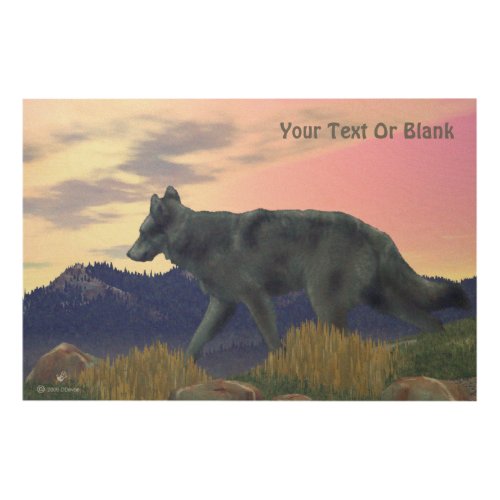High Country Wolf Wood Wall Decor