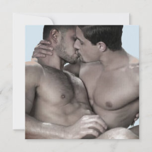 High Definition Print Square Flat Card Hunks